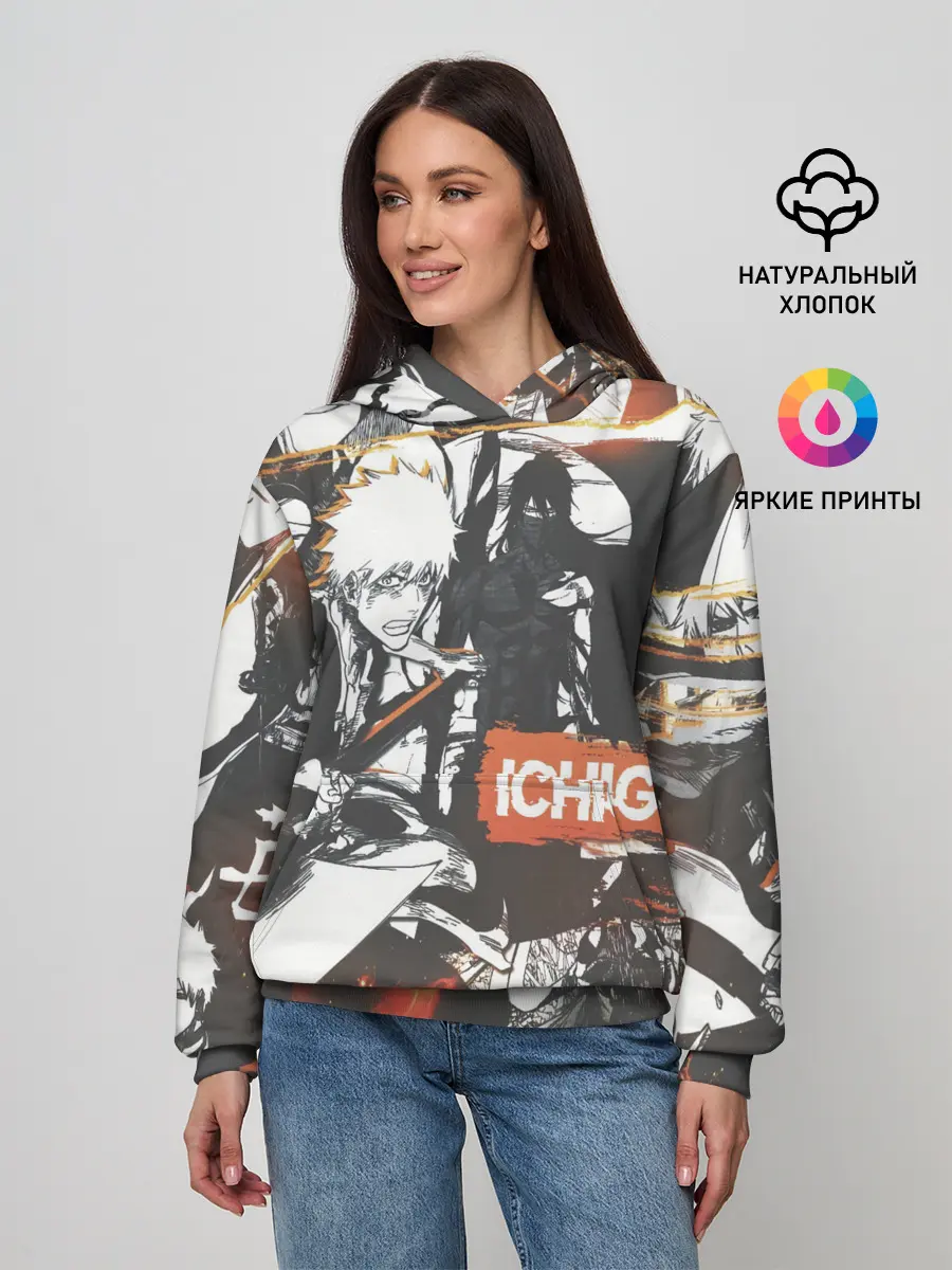 Женское худи / Bleach Блич Ичиго Курасаки