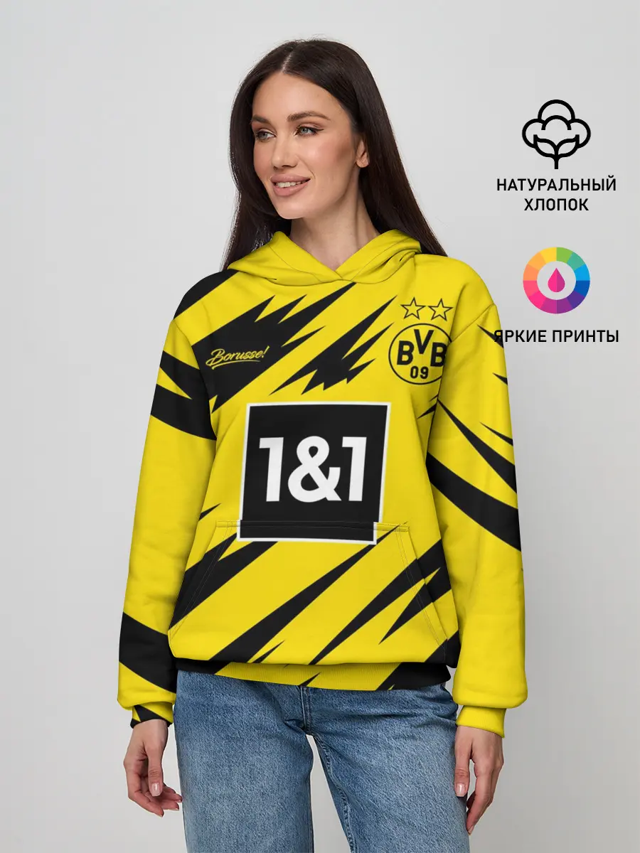 Женское худи / BORUSSIA домашняя сезон 20/21