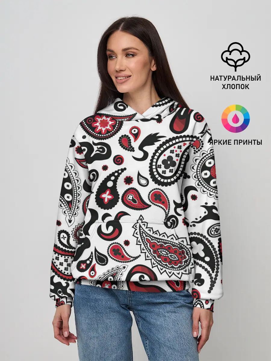 Женское худи / Молекулярный рисунок