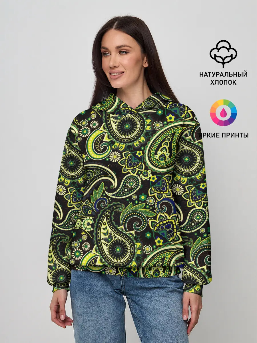 Женское худи / Молекулярный рисунок