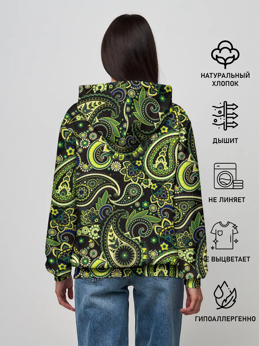 Женское худи / Молекулярный рисунок