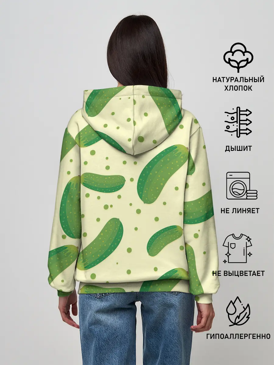 Женское худи / Огурчики