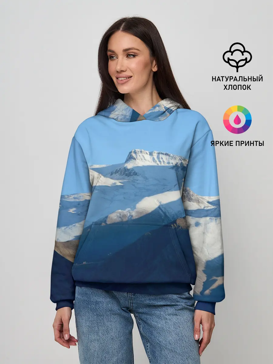 Женское худи / Снежные горы