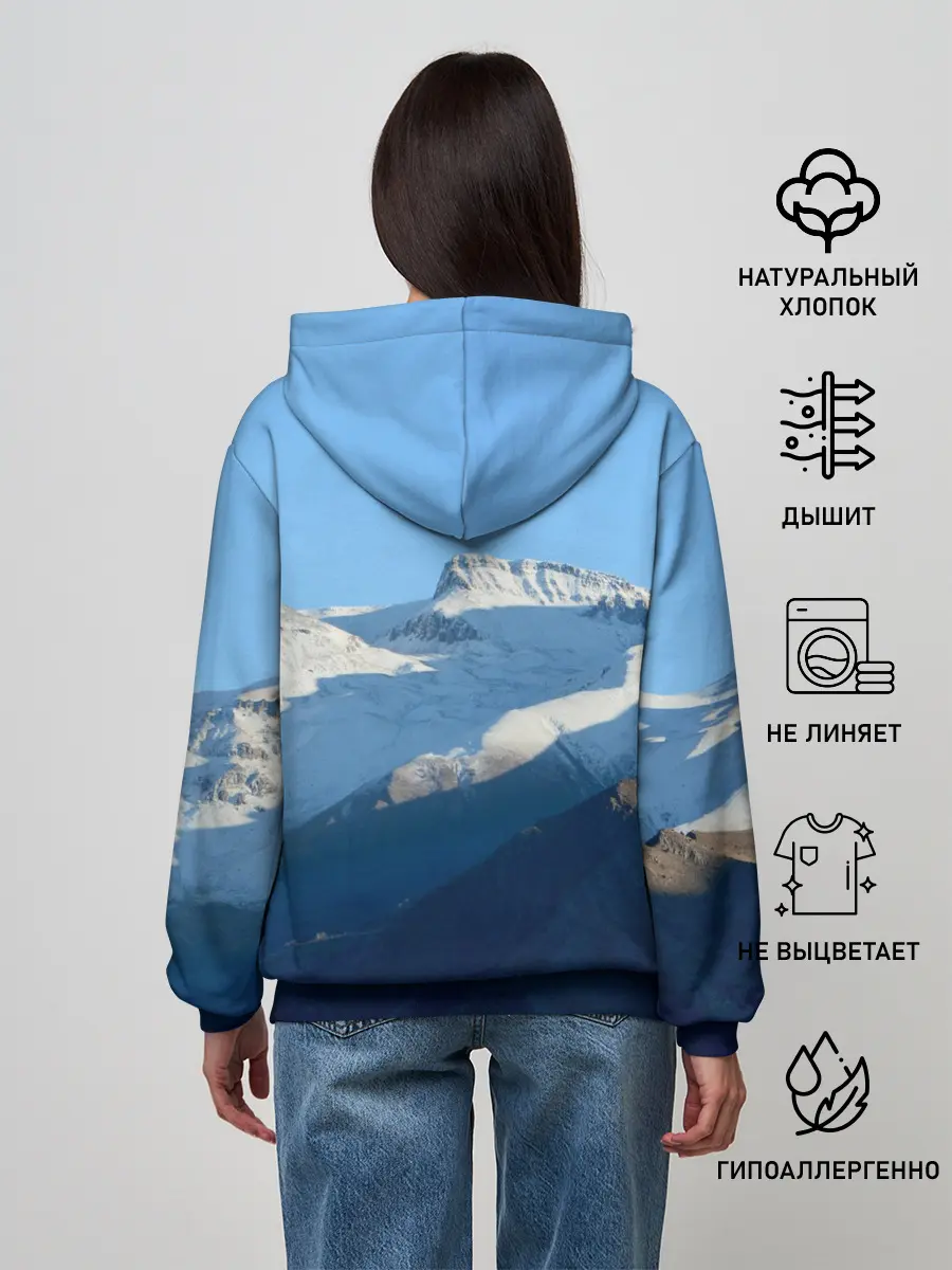 Женское худи / Снежные горы
