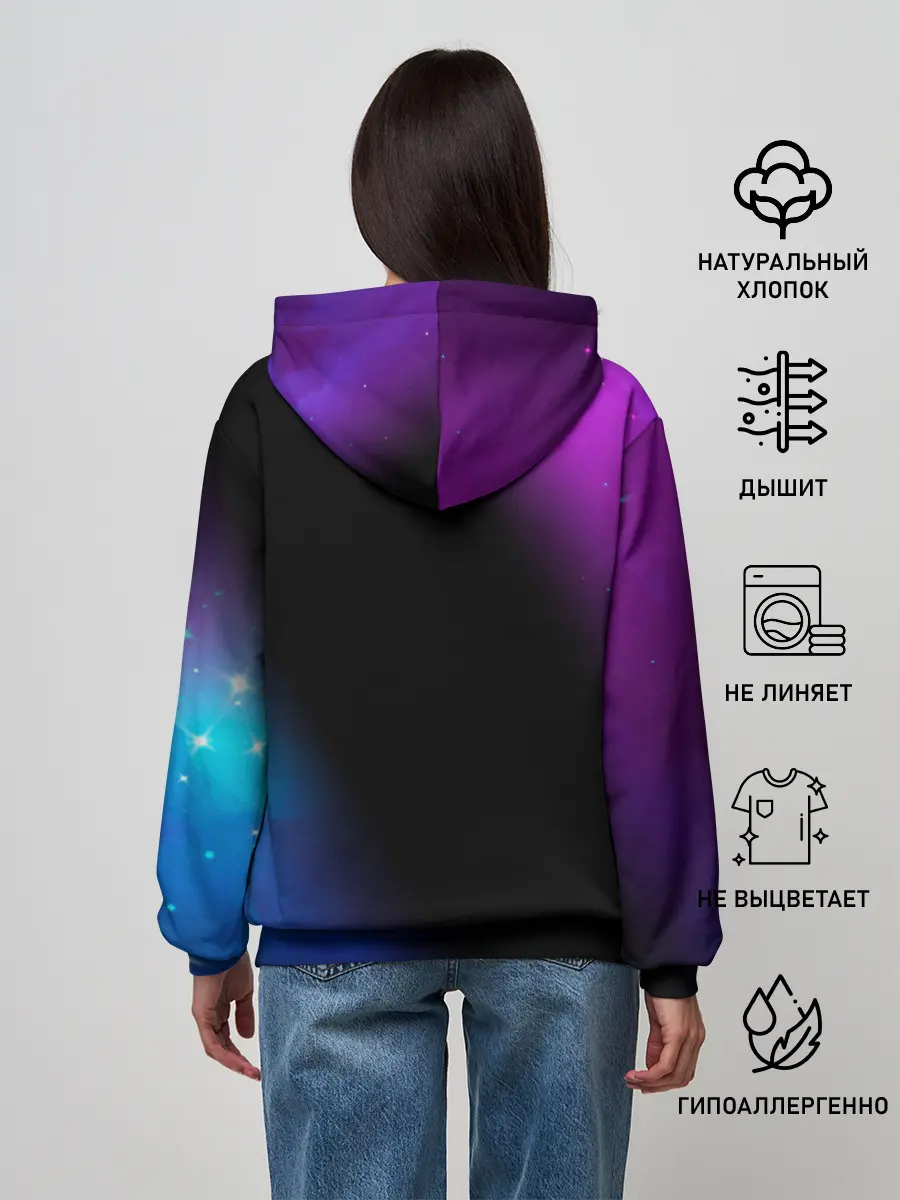 Женское худи / AMONG US - КОСМОС