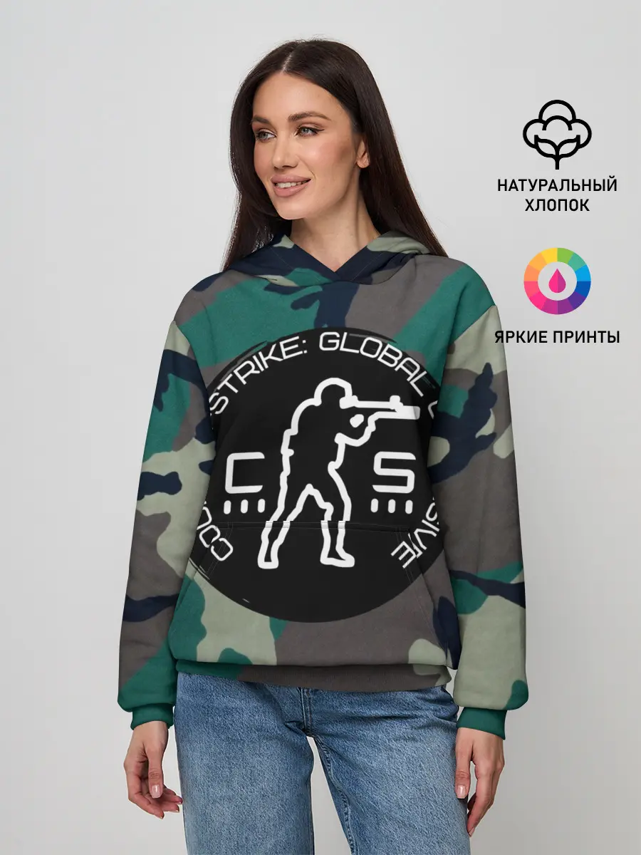 Женское худи / символика CStrike