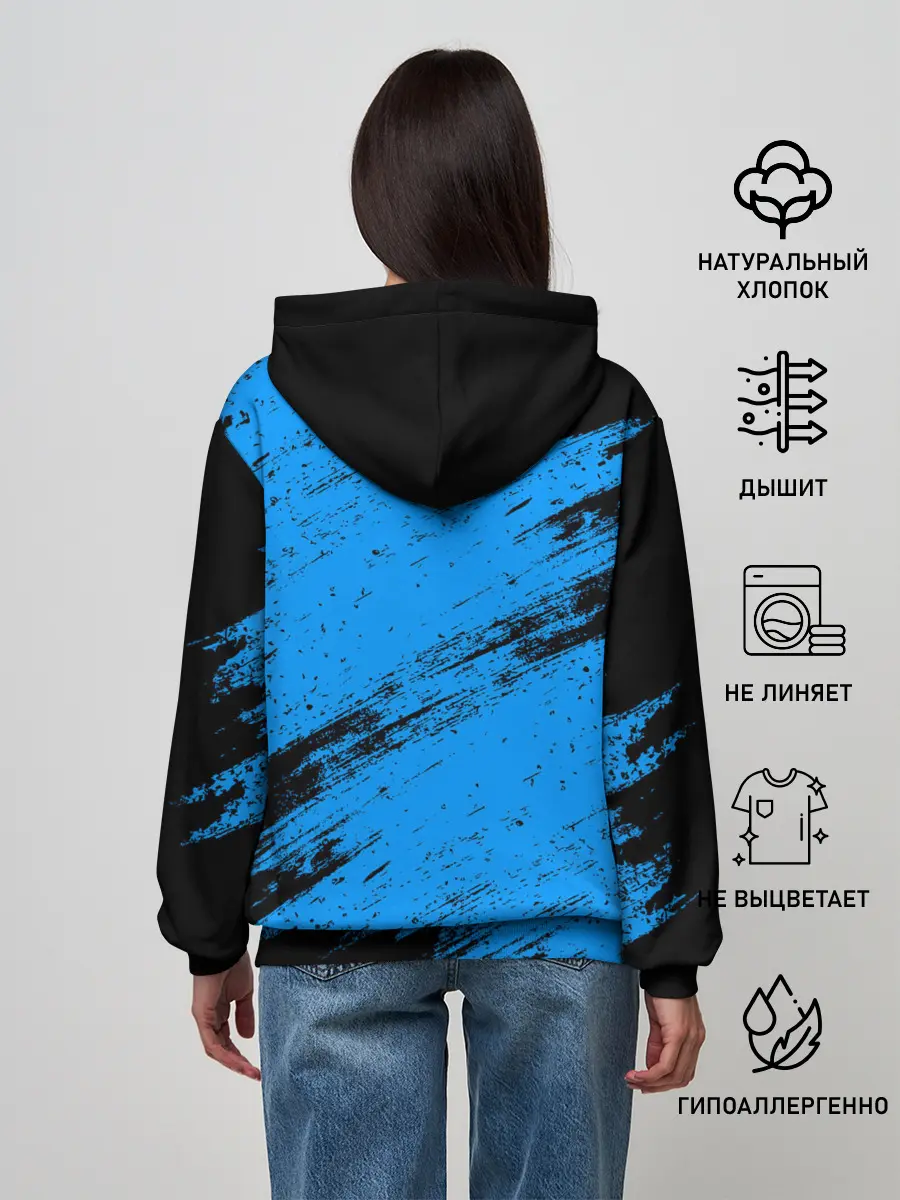 Женское худи / AMONG US - Синий в Короне