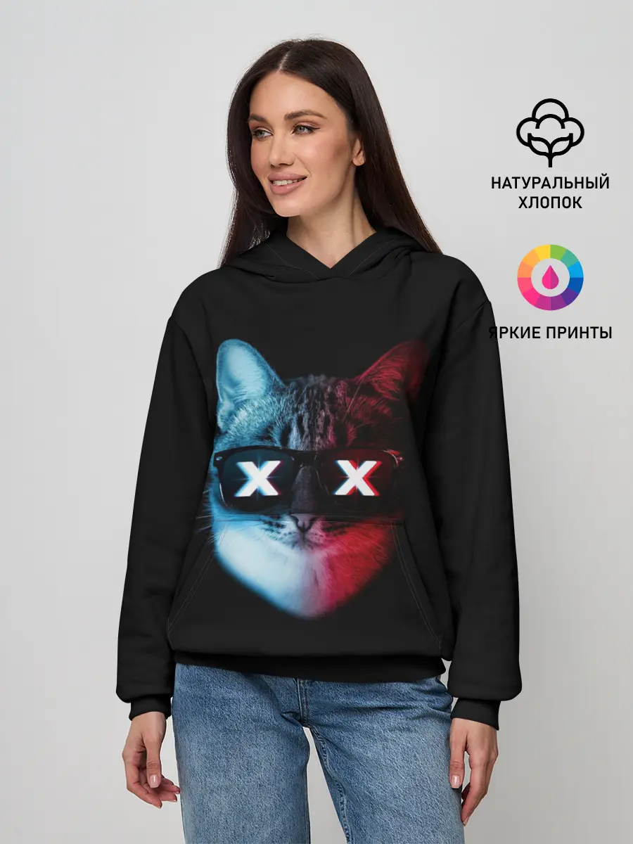 Женское худи / Кот XX