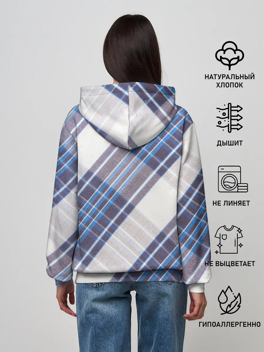 Женское худи / Шотландка | Scottish | Tartan