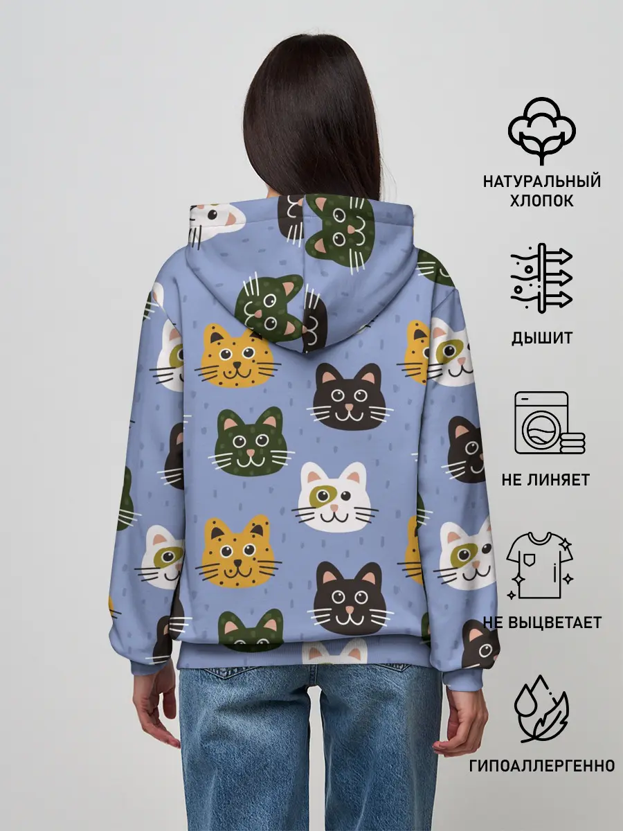 Женское худи / Котики