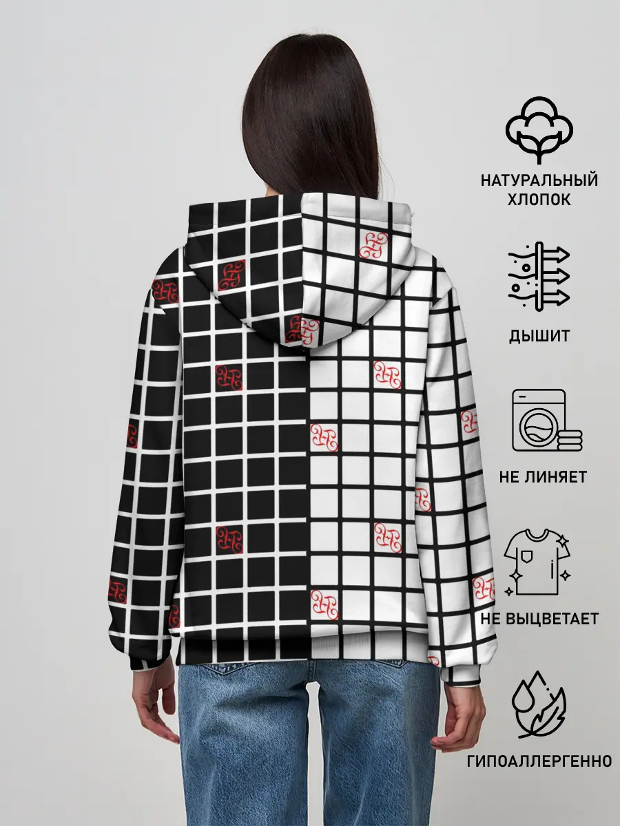 Женское худи / Разносторонняя сетка Fumrre