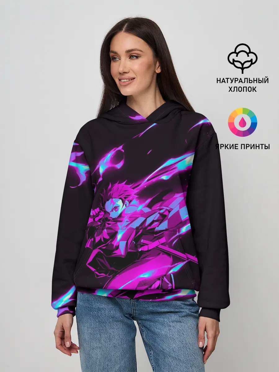 Женское худи / НЕОНОВЫЙ ТАНДЖИРО