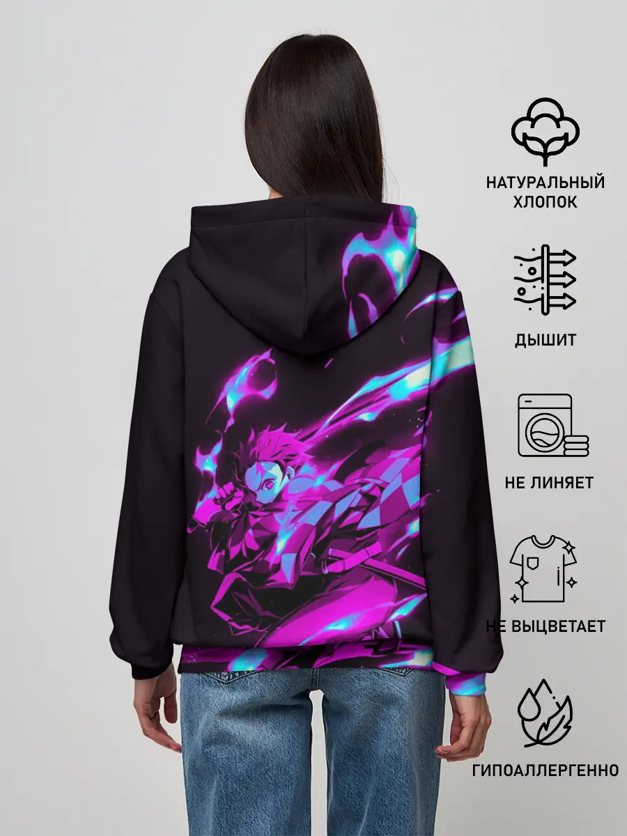 Женское худи / НЕОНОВЫЙ ТАНДЖИРО