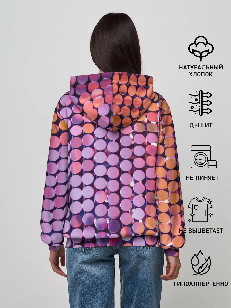 Женское худи / Вечеринка точки глянцевый узор