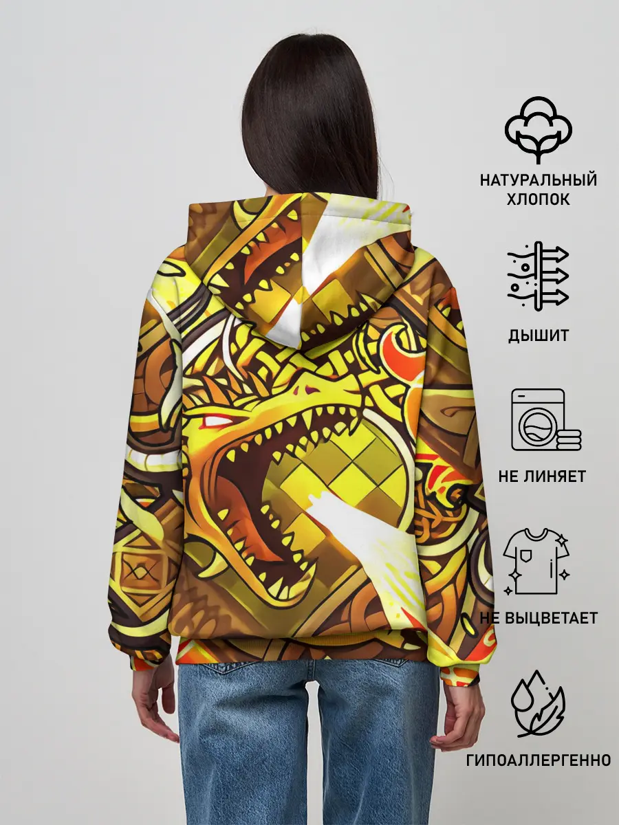 Женское худи / CS GO - DRAGON LORE | ИСТОРИЯ О ДРАКОНЕ