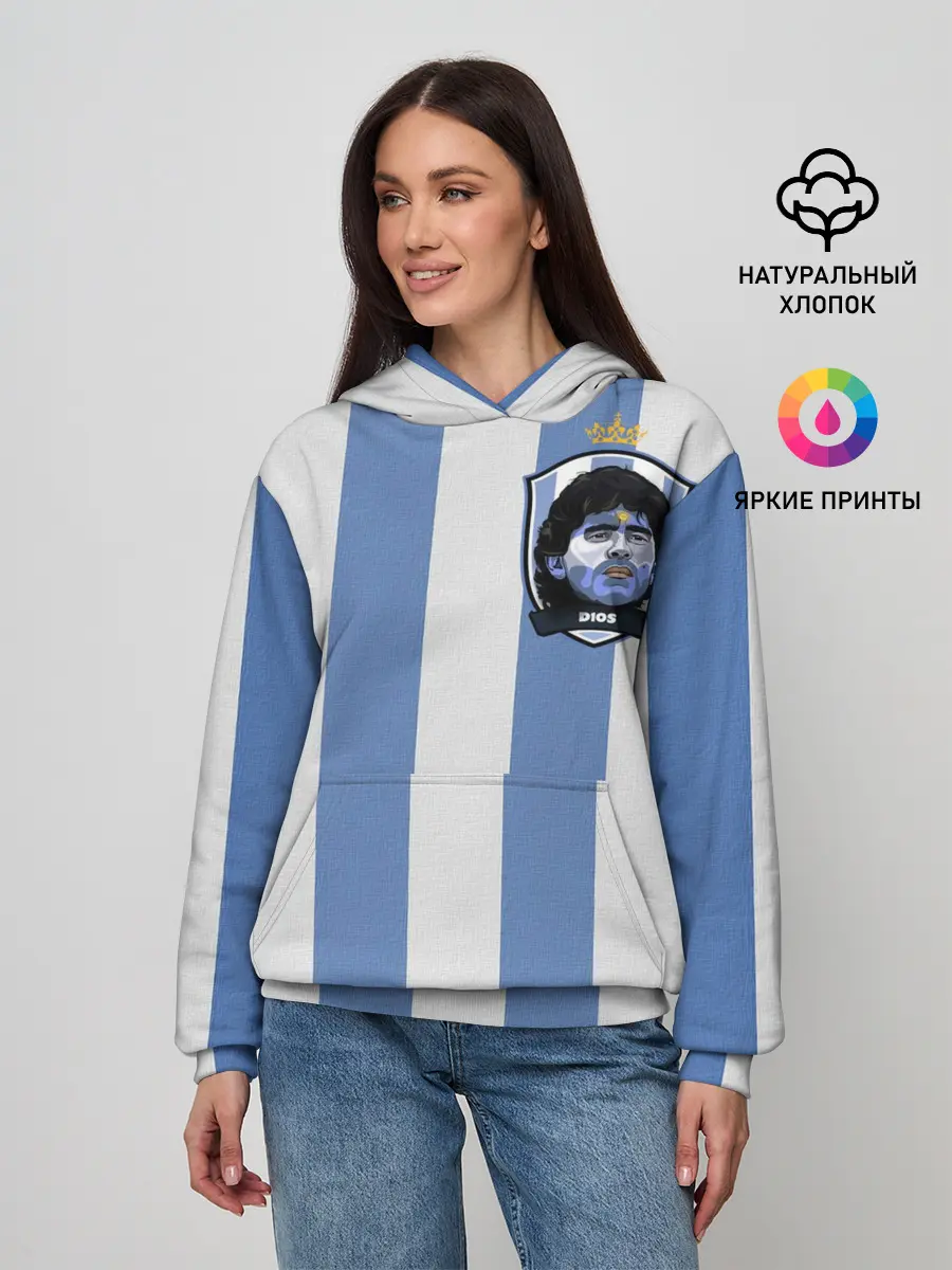 Женское худи / Диего Армандо Марадона D10S