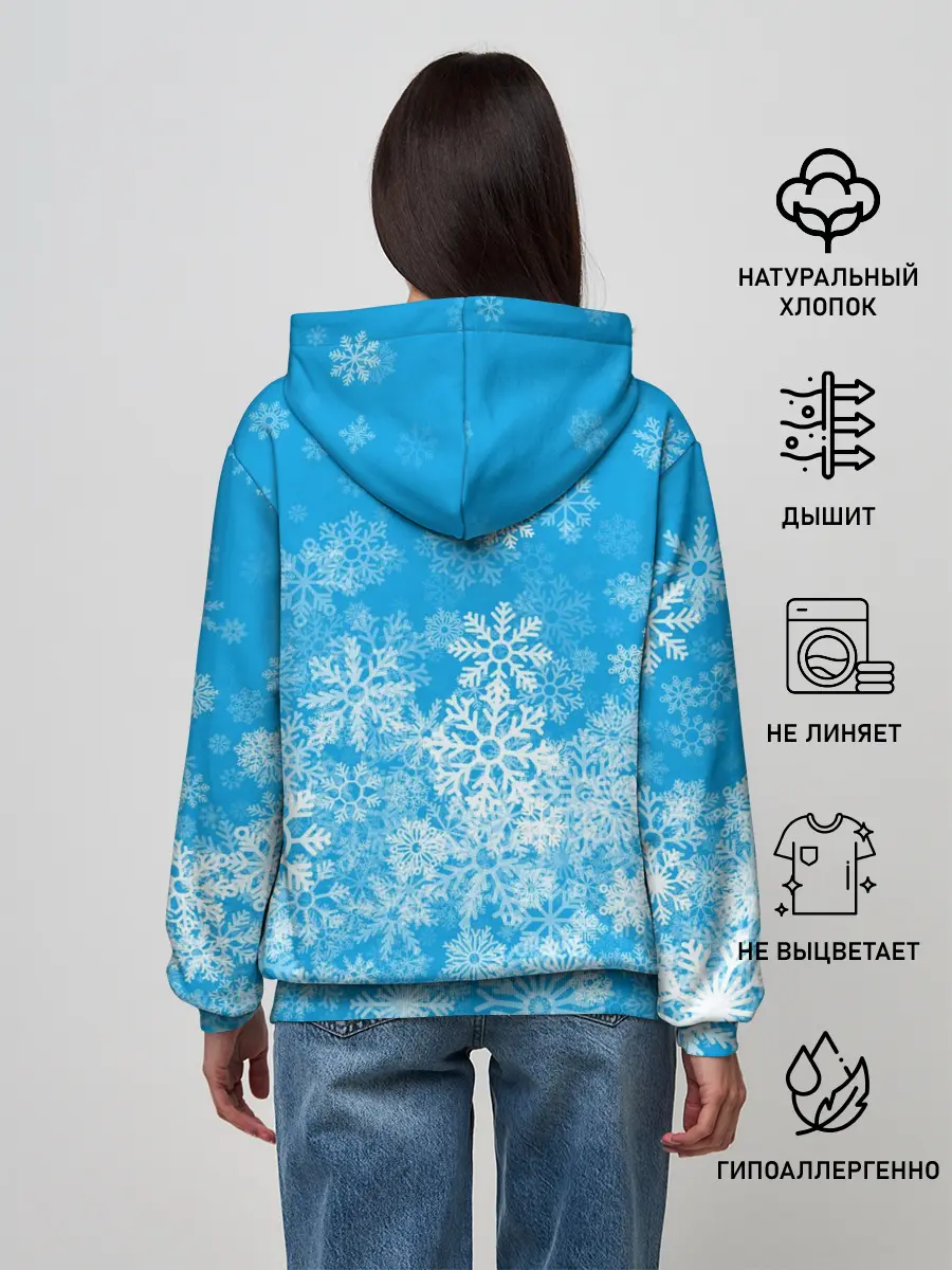 Женское худи / AMONG US СНЕГОВИК