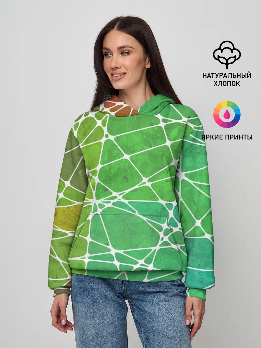 Женское худи / Абстракция камень
