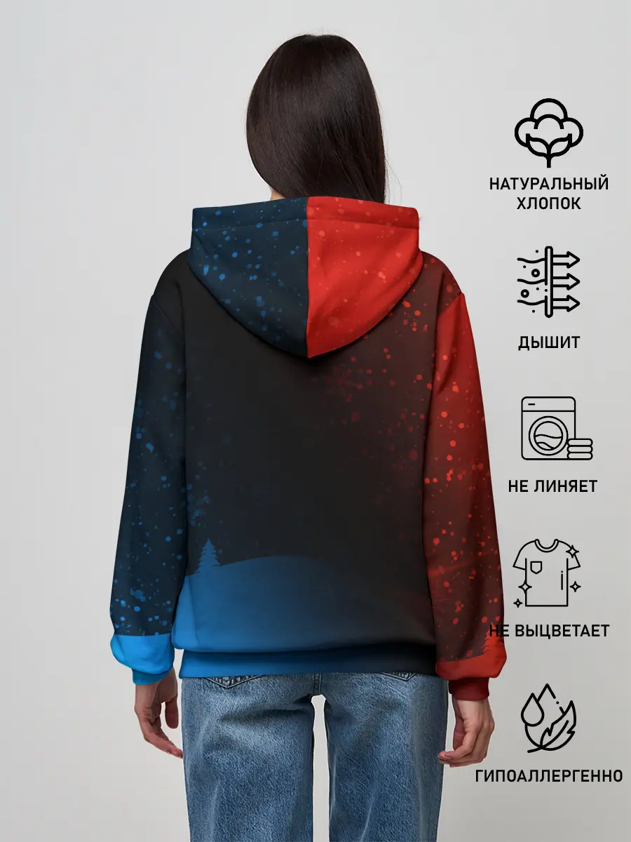 Женское худи / BMW - Снежный