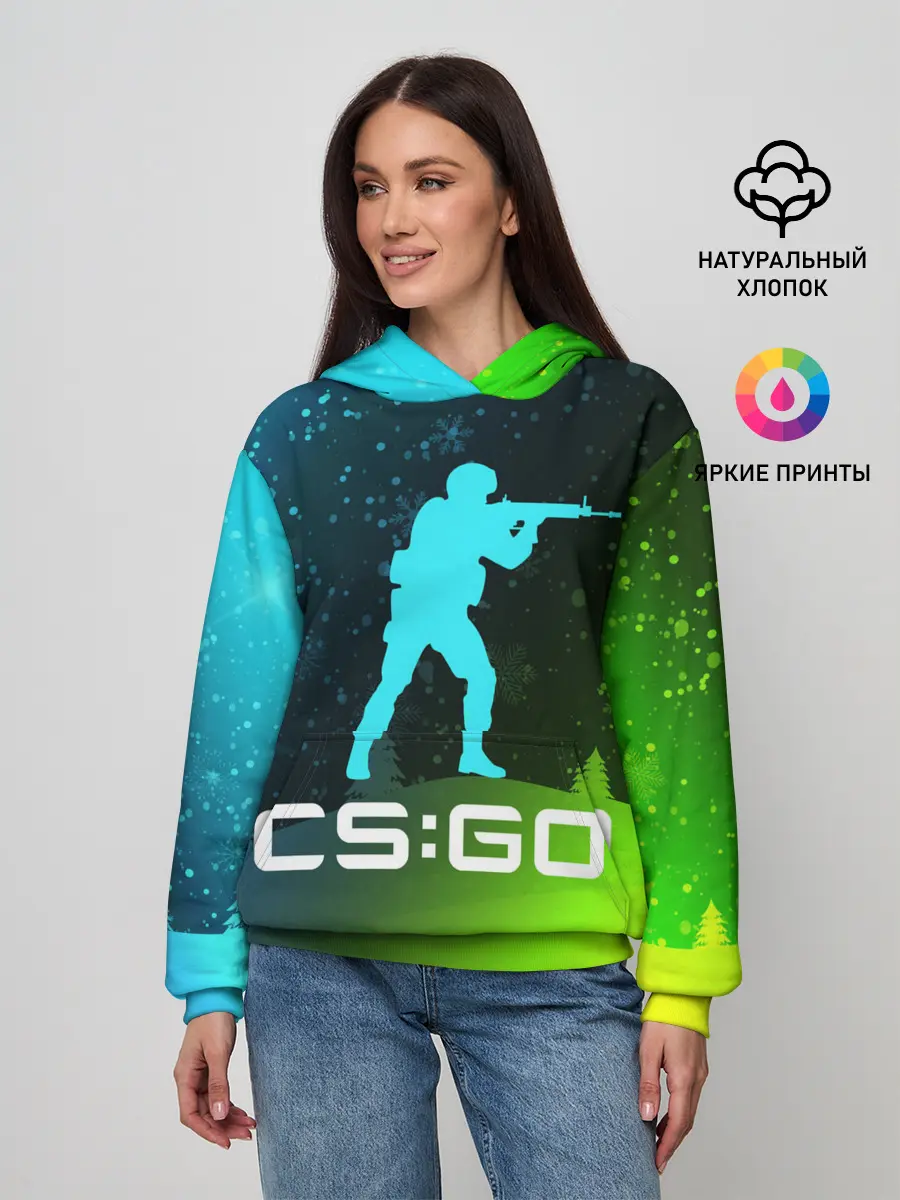 Женское худи / CS GO | КС ГО - Снежный