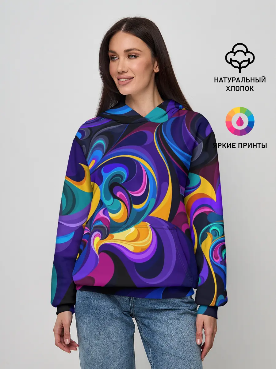 Женское худи / Абстрактный Узор