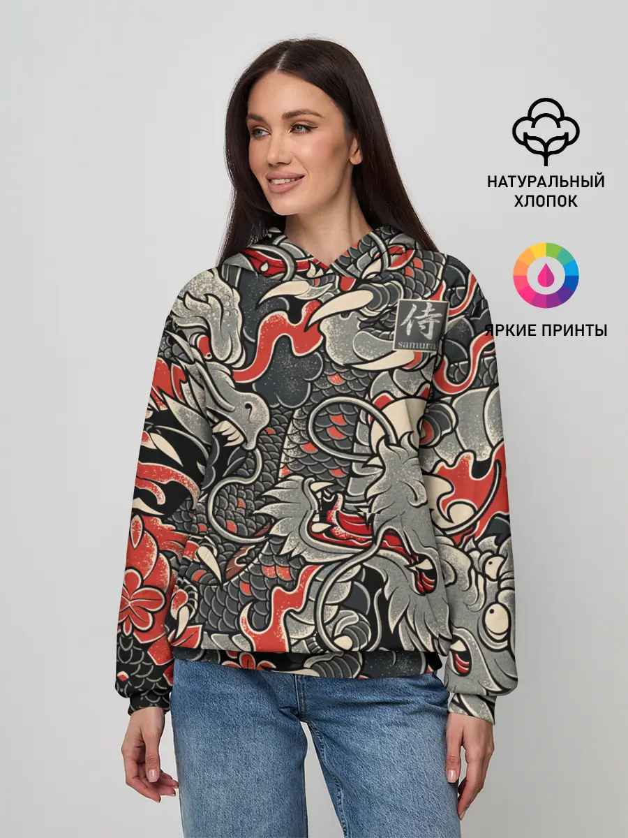 Женское худи / Самурай