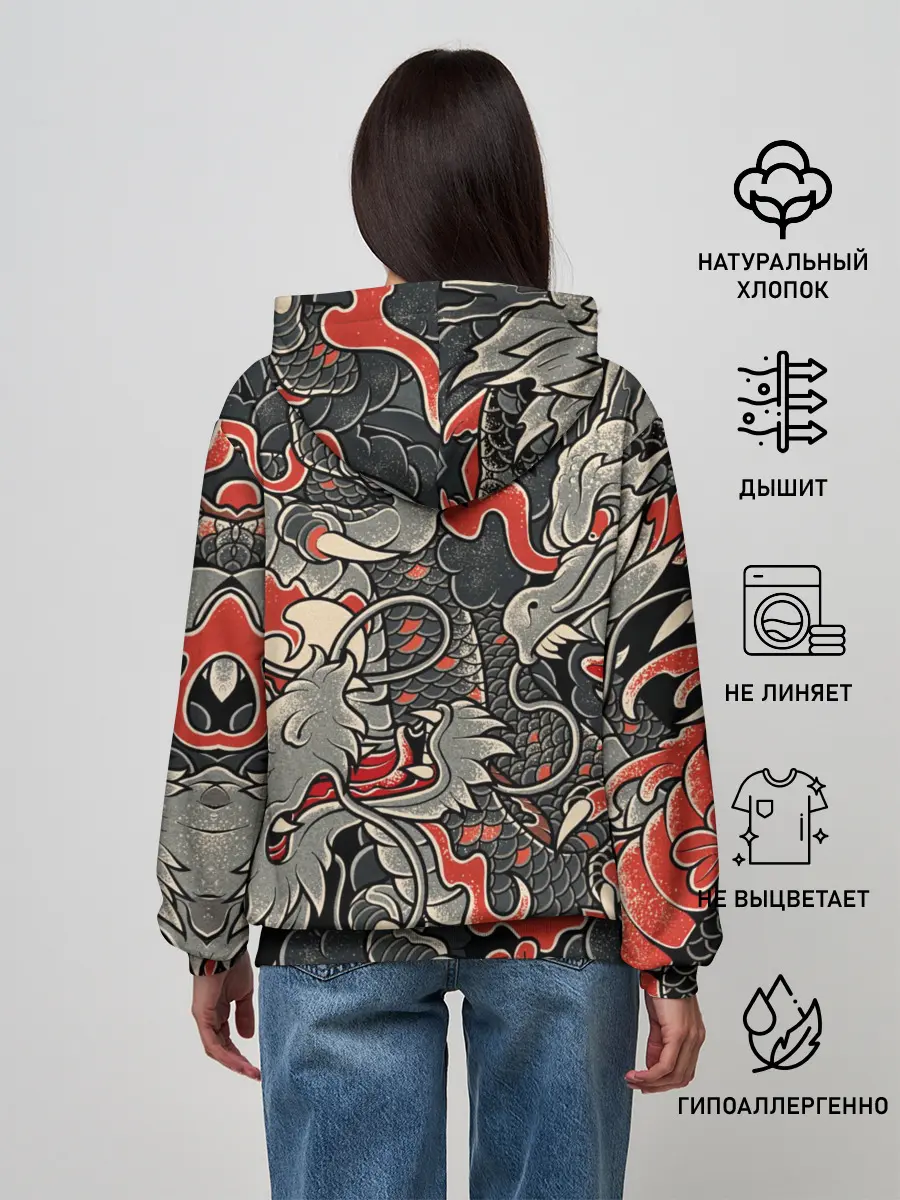 Женское худи / Самурай