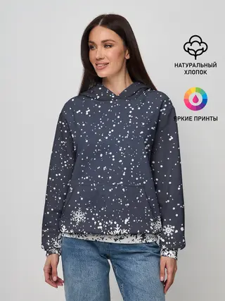 Женское худи / Атмосфера нового года