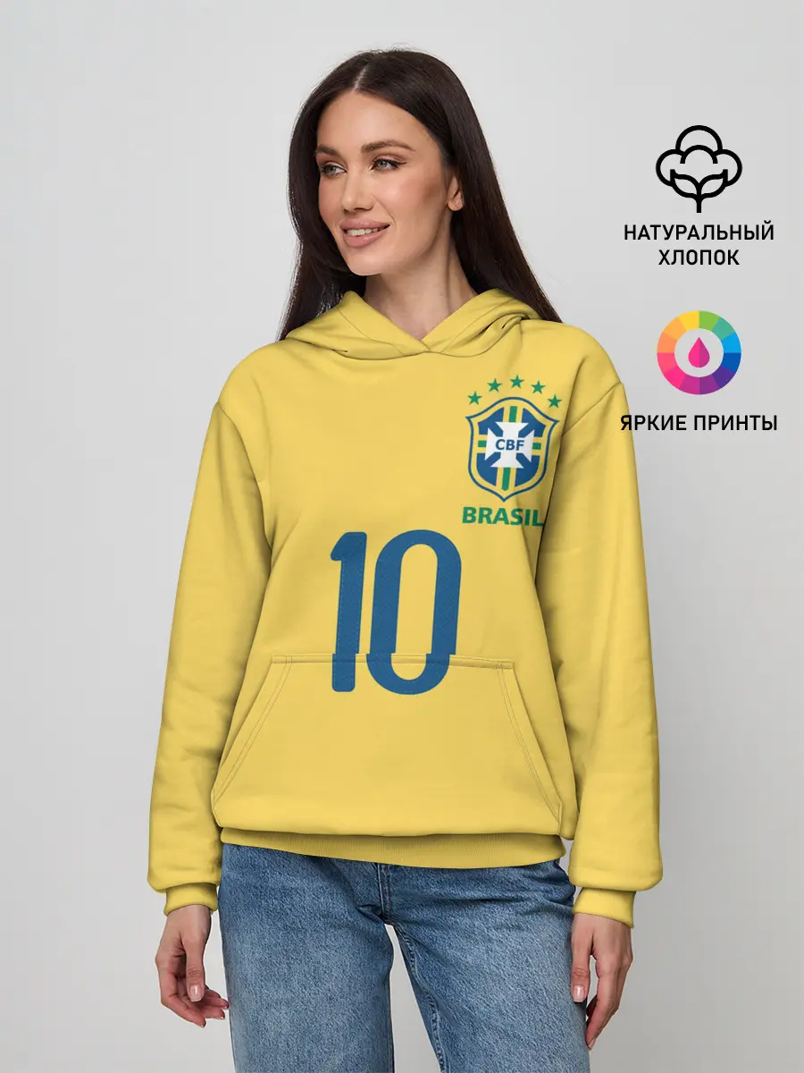 Женское худи / СБОРНАЯ БРАЗИЛИИ ПЕЛЕ