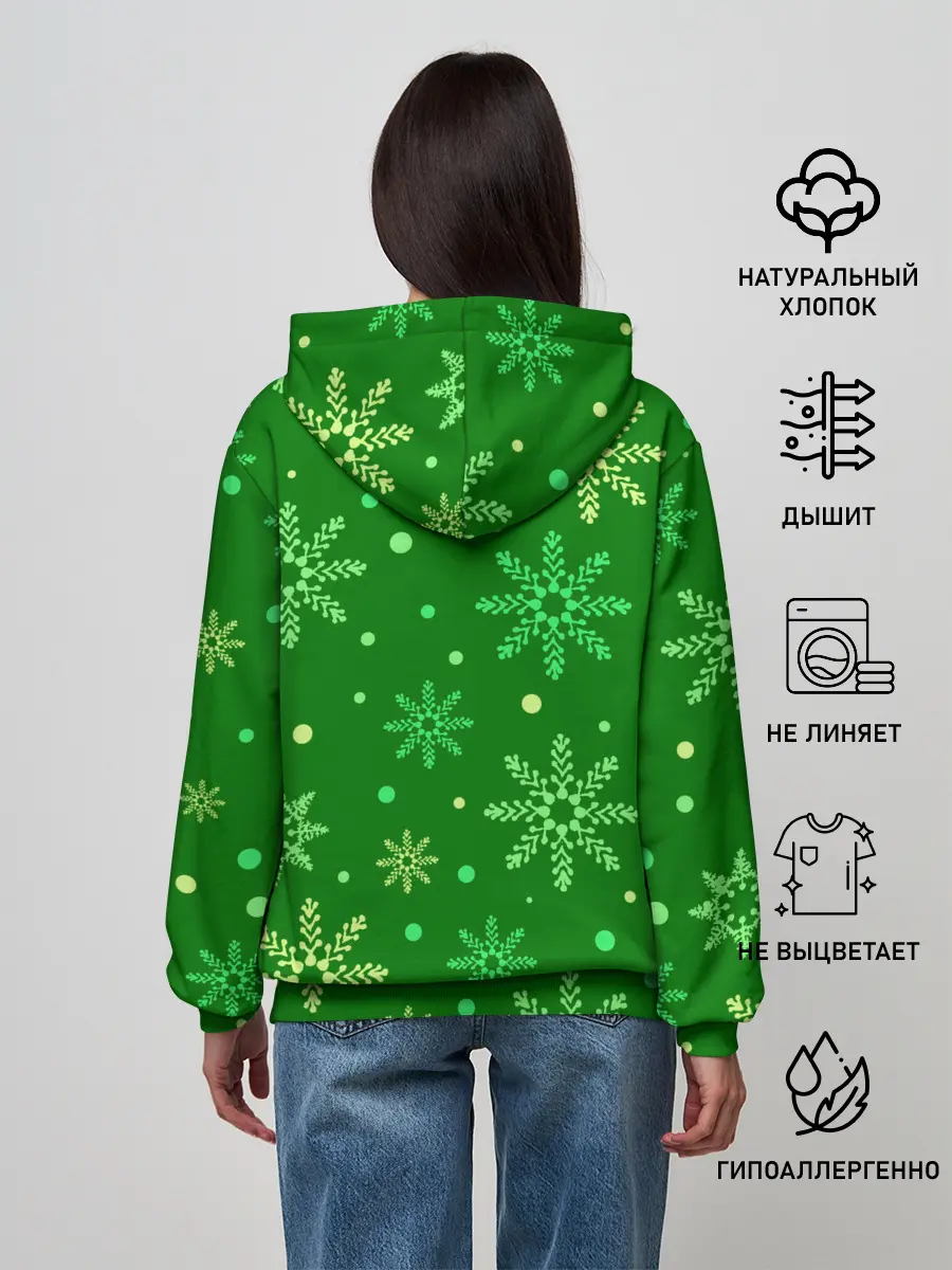 Женское худи / ЗИМНИЙ MINECRAFT