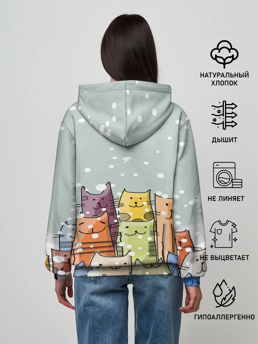 Женское худи / Котики