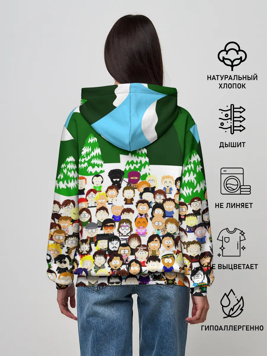 Женское худи / Южный Парк / South Park .
