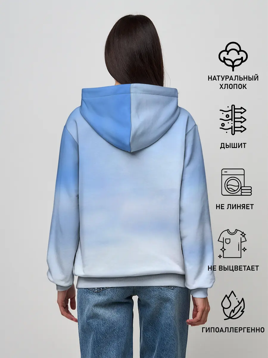 Женское худи / Овчарка и снег