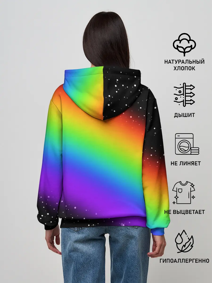 Женское худи / AMONG US - С ЕДИНОРОГОМ