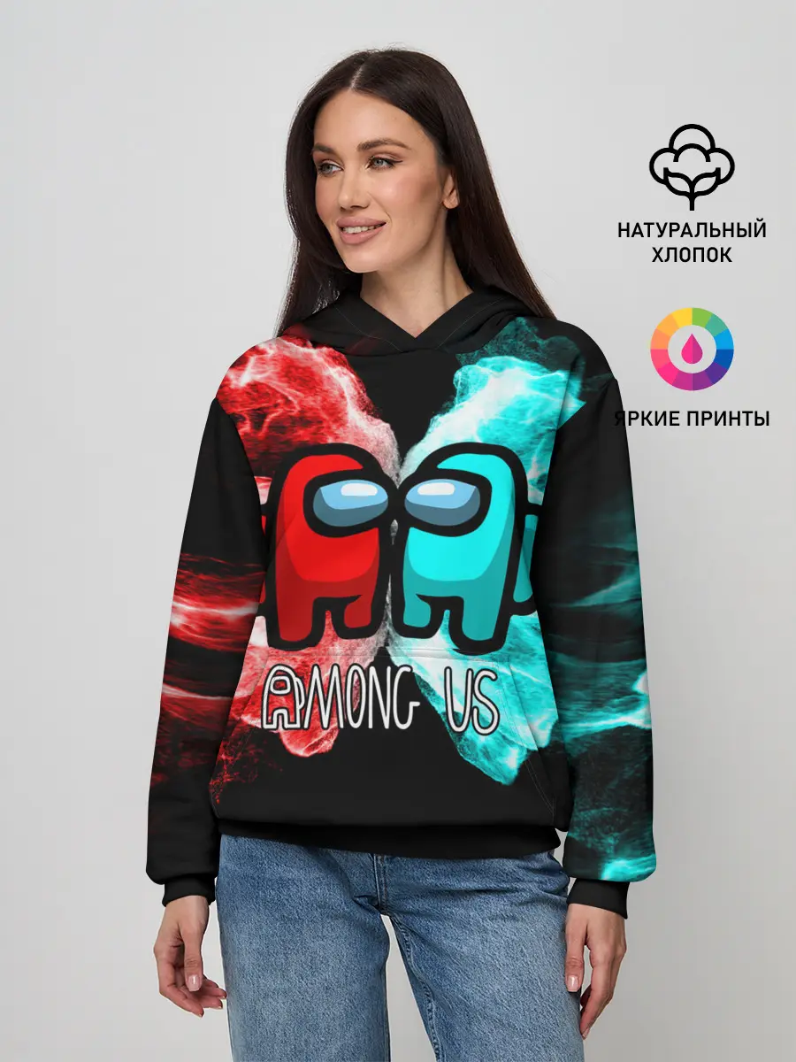 Женское худи / AMONG US - БИТВА ОГНЕЙ
