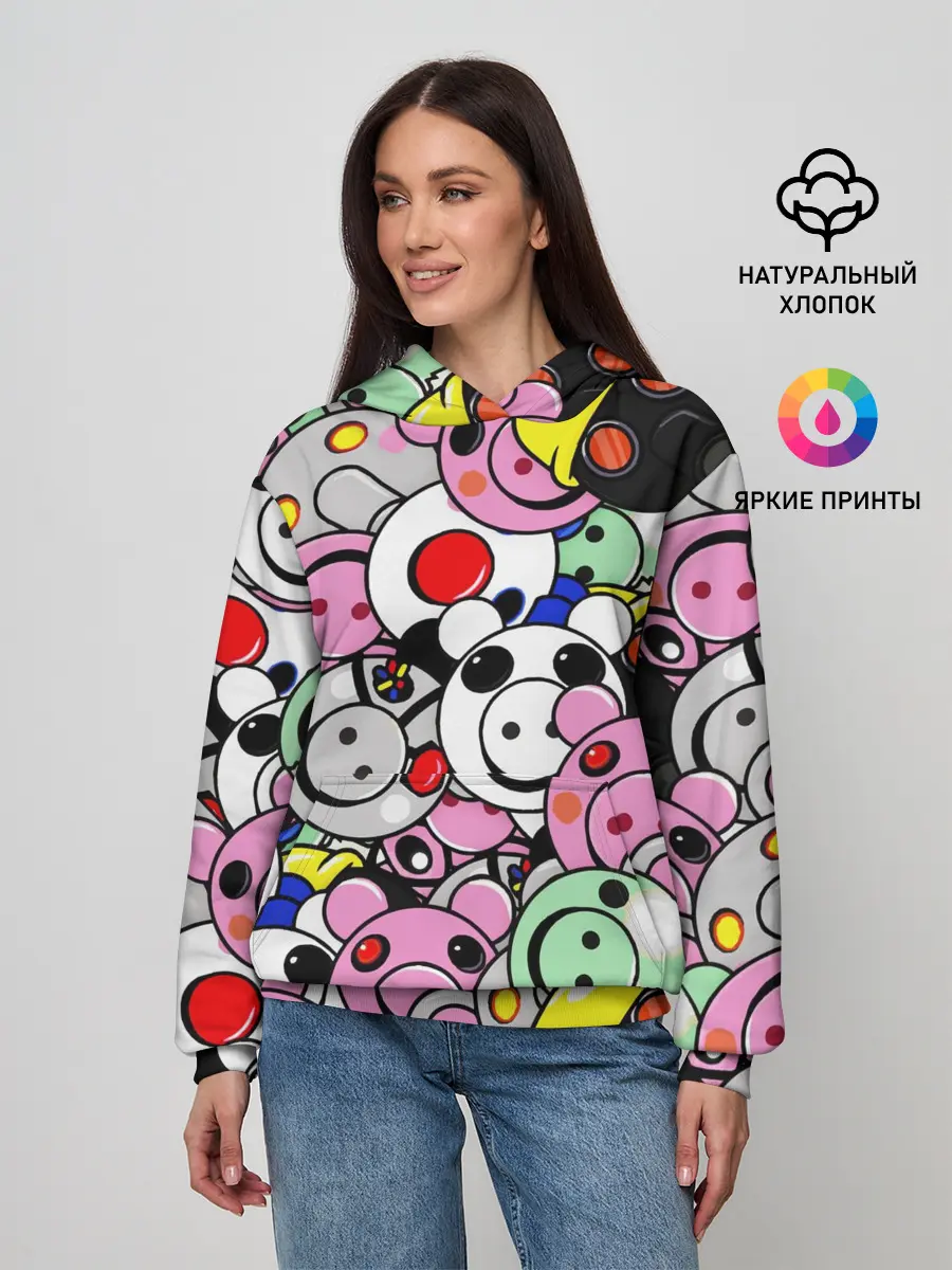 Женское худи / ROBLOX PIGGY