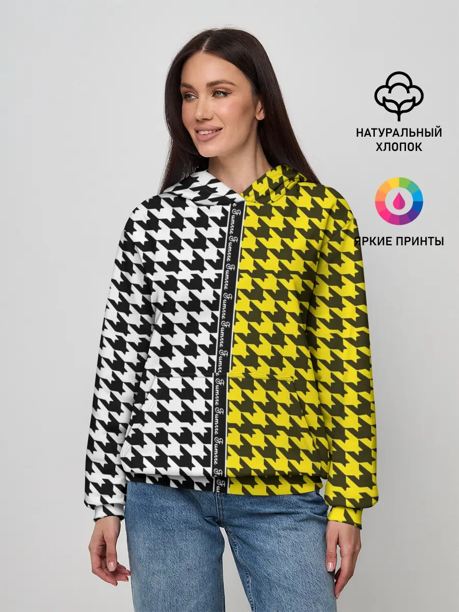 Женское худи / гусиные лапки 3D