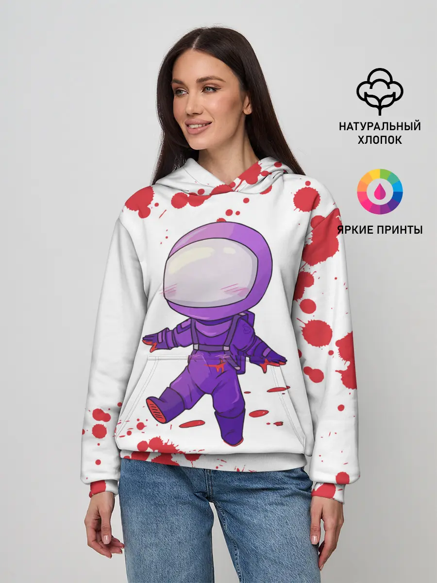 Женское худи / AMONG US - Импостор Покушал