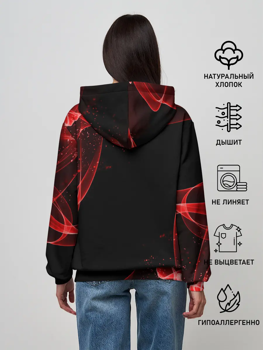 Женское худи / AMONG US - КРАСНЫЙ