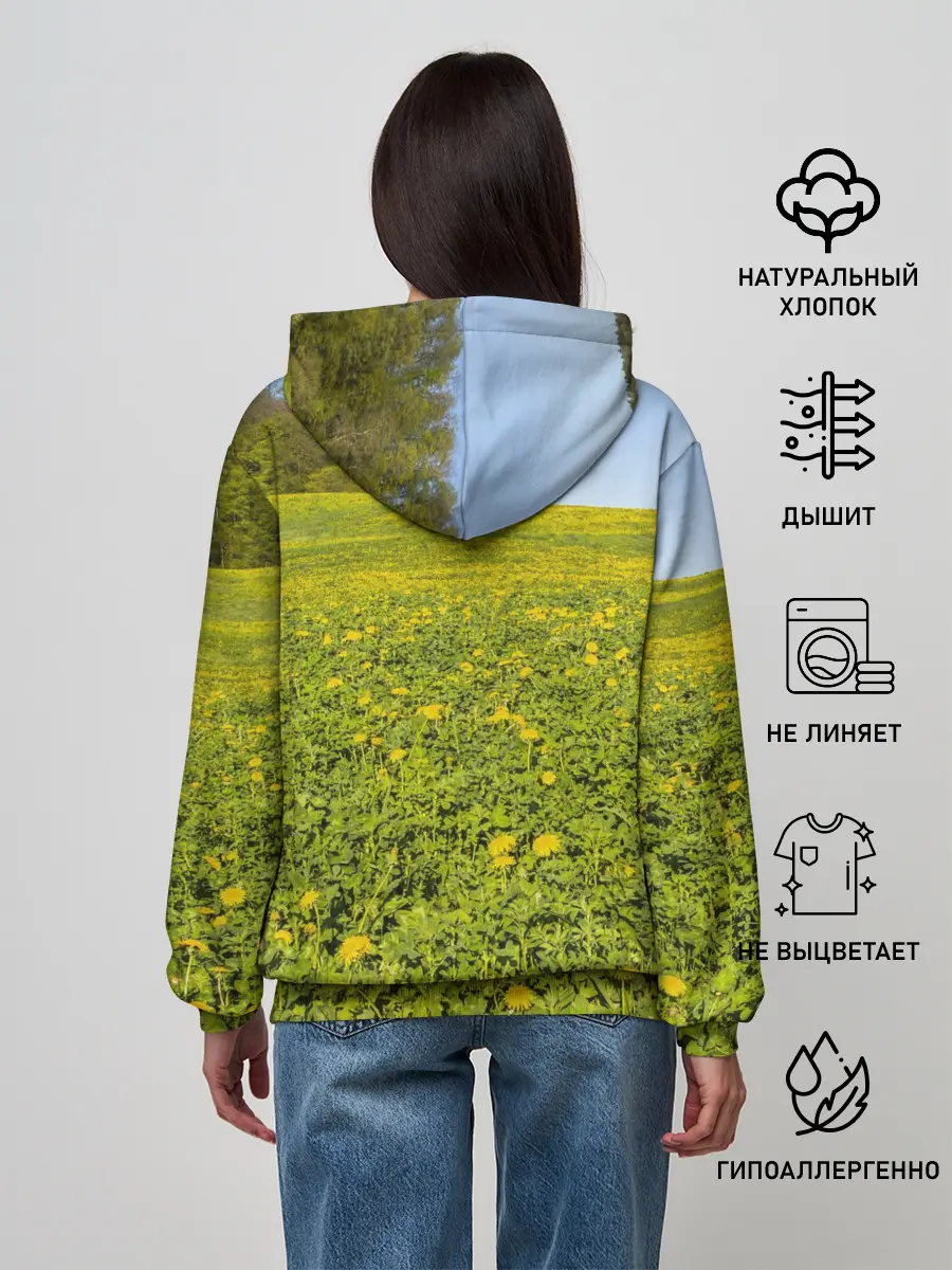 Женское худи / Поле одуванчиков
