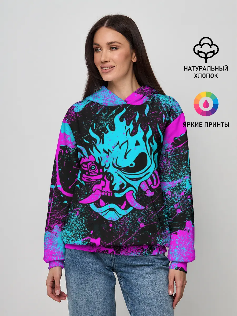 Женское худи / NEON SAMURAI | НЕОН САМУРАЙ