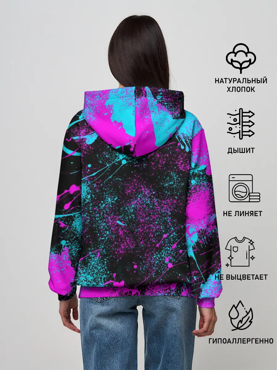 Женское худи / NEON SAMURAI | НЕОН САМУРАЙ