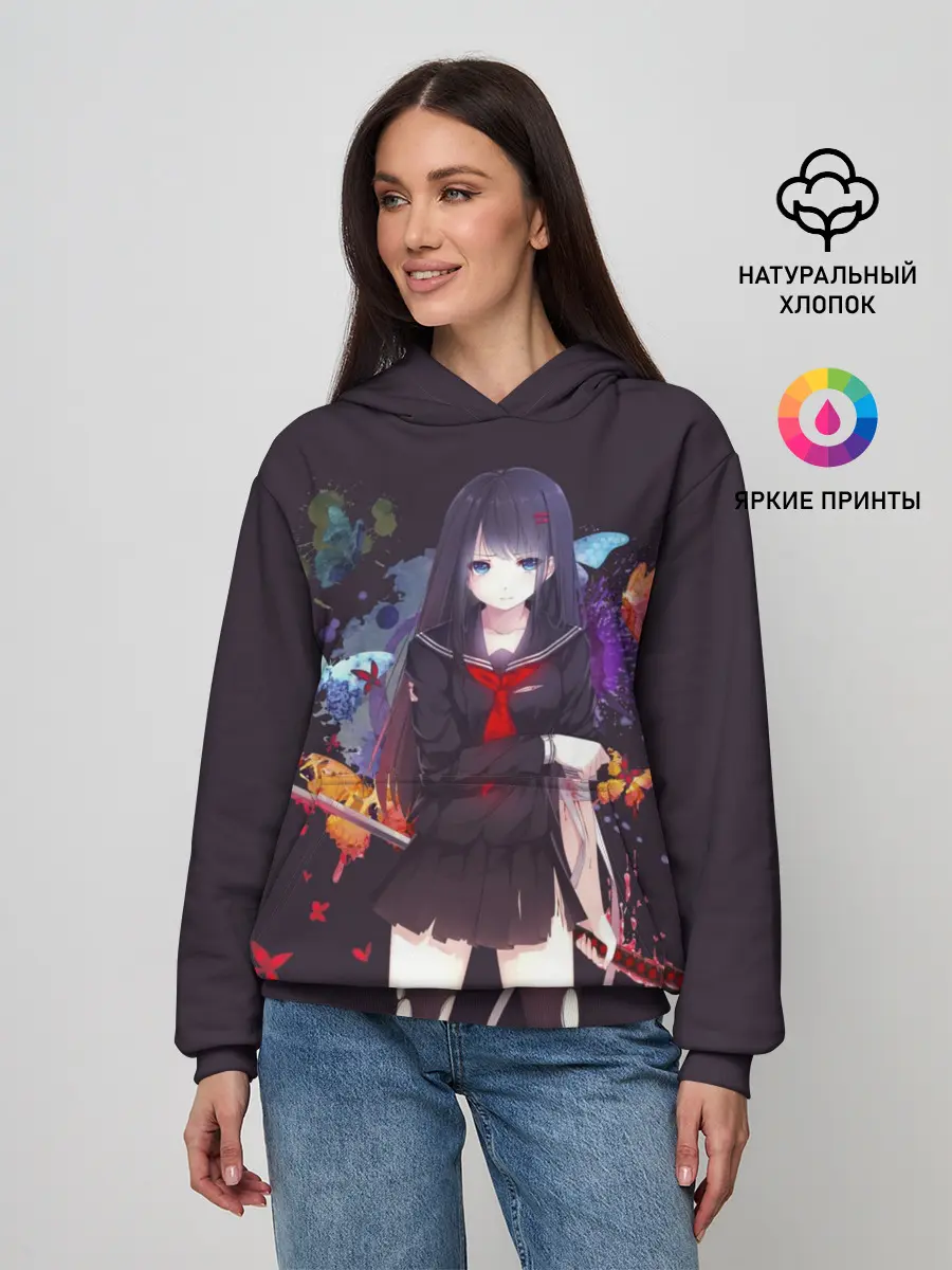 Женское худи / Кровавая бабочка