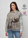 Женское худи / Бойцовый бультерьер