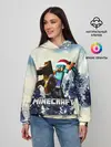 Женское худи / Зимний Майнкрафт
