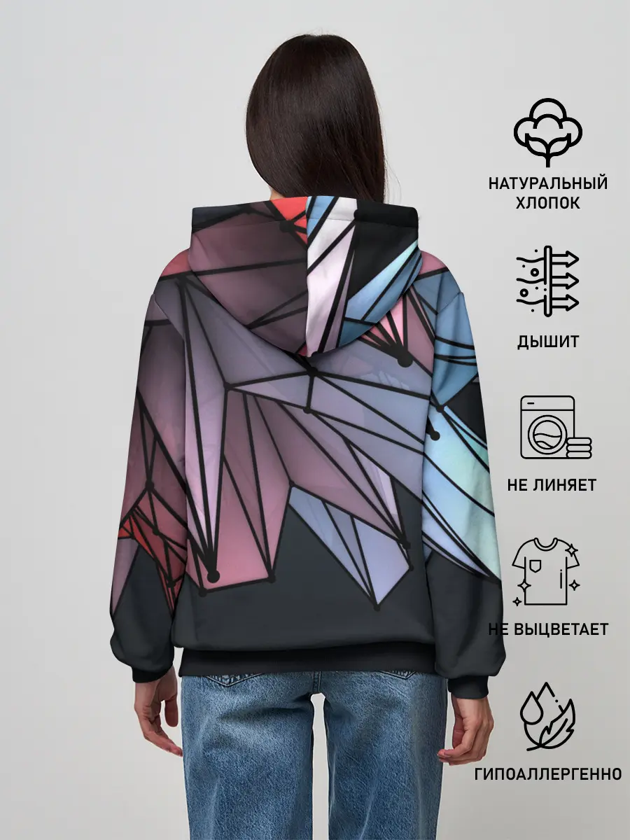 Женское худи / ГеометриЧеский Рисунок