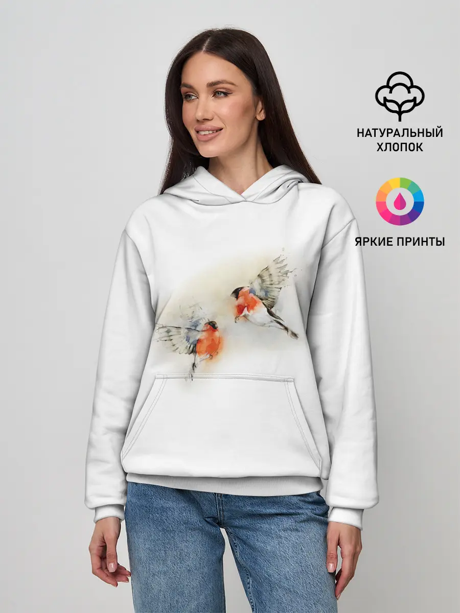 Женское худи / Снегири
