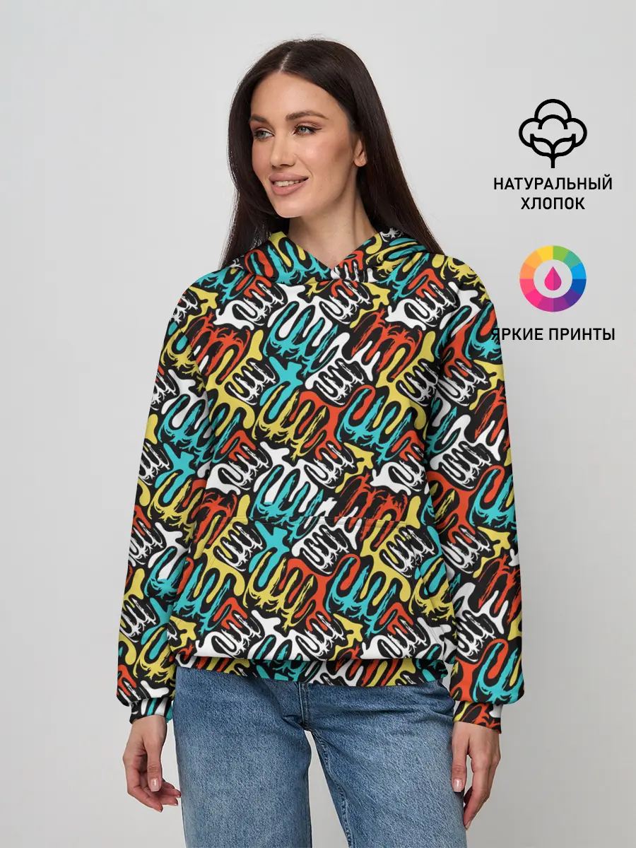 Женское худи / граффити