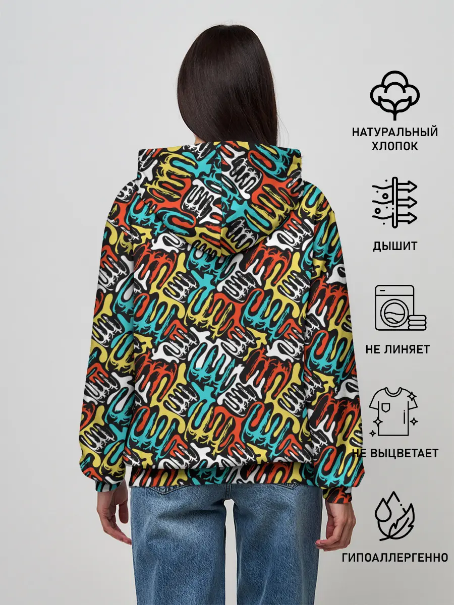 Женское худи / граффити