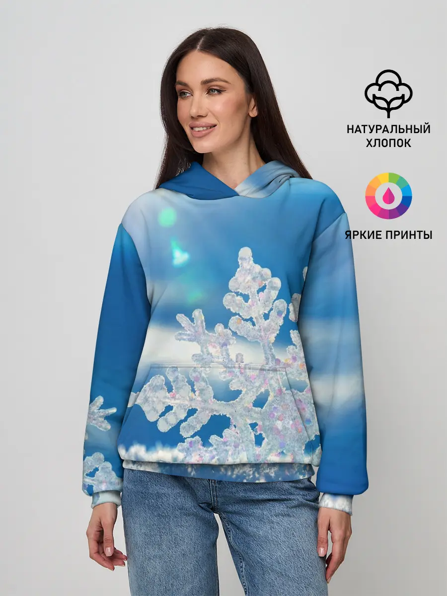 Женское худи / Снег